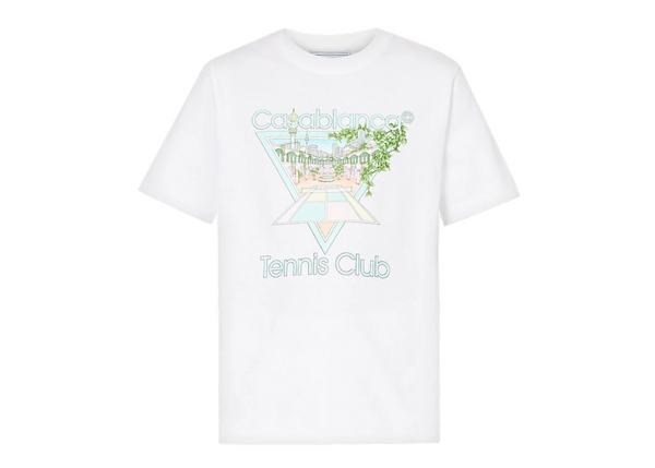 Casablanca White Tennis Club Pastelle T-Shirt