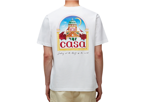 Casablanca White Vue De L'arche T-Shirt