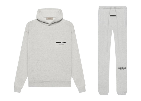 Fear of God Essentials Light Heather Oatmeal Tracksuit (SS22)