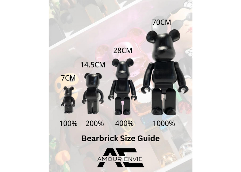 Bearbrick x Nike SB Black 400% & 100%