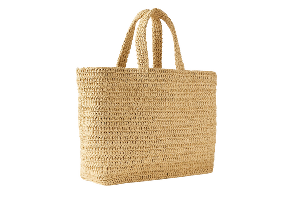 Saint Laurent Raffia Rive Gauche Tote Bag