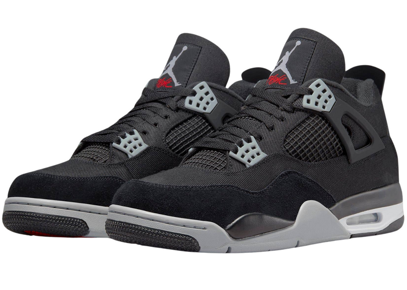 Nike Jordan 4 Retro 'Black Canvas'