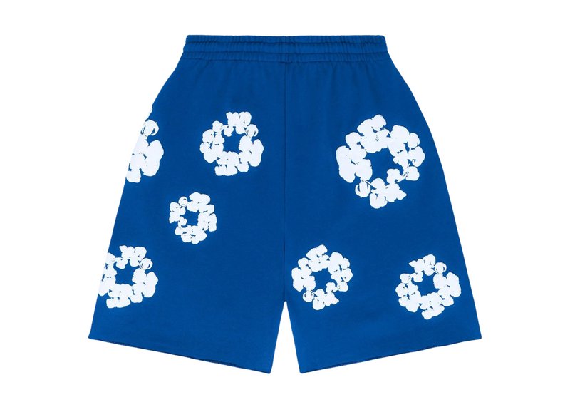 Denim Tears The Cotton Wreath Shorts Royal Blue