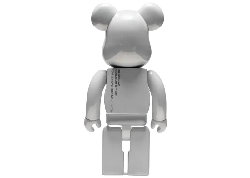 Bearbrick 20th Anniversary 1st Model White Chrome 1000%