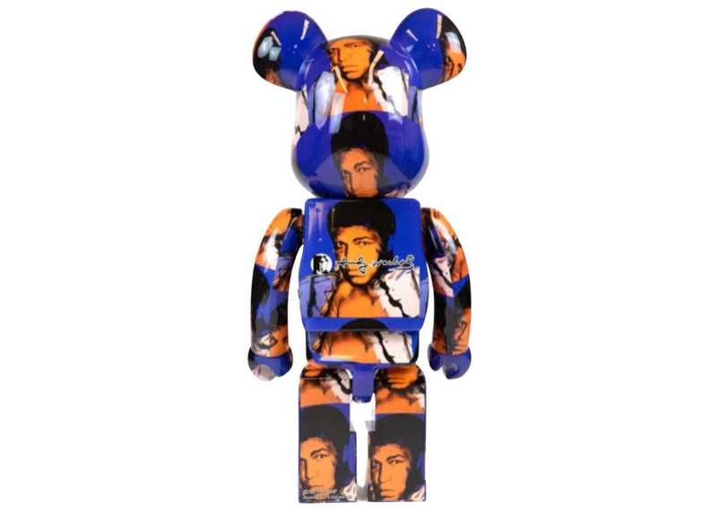 Bearbrick Andy Warhol x Muhammad Ali 1000%