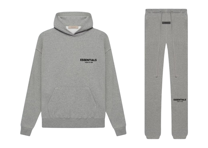 Fear of God Essentials Dark Heather Oatmeal Tracksuit (SS22)