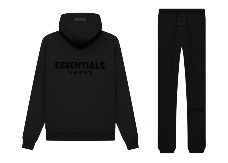 Essential tracksuit black sale