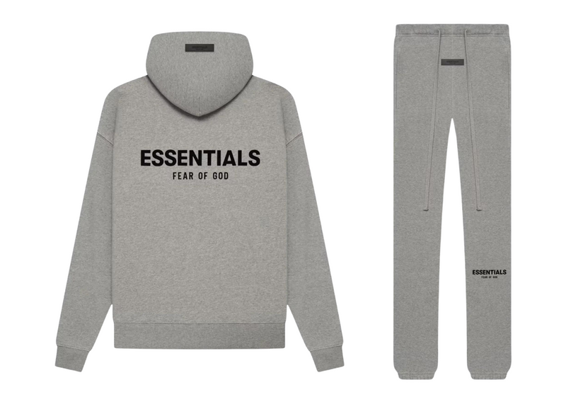 Fear of God Essentials Dark Heather Oatmeal Tracksuit (SS22)