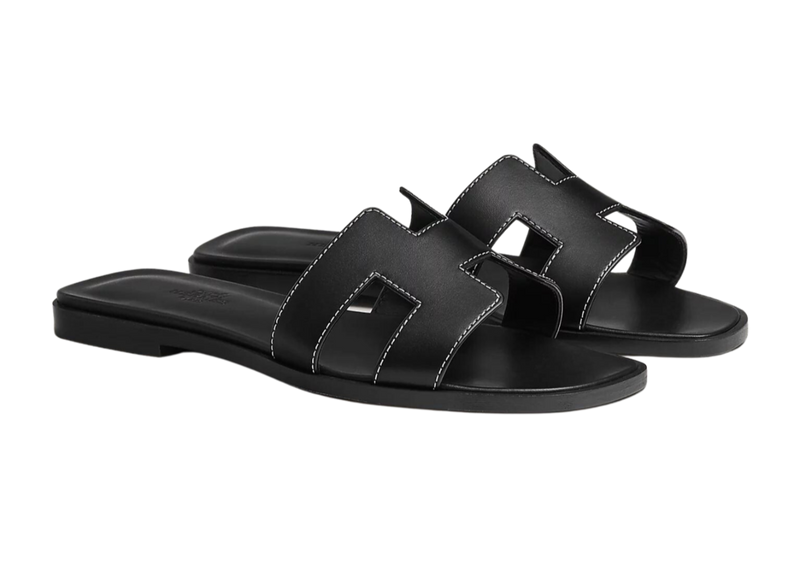 Hermes Oran Sandal 'Noir'