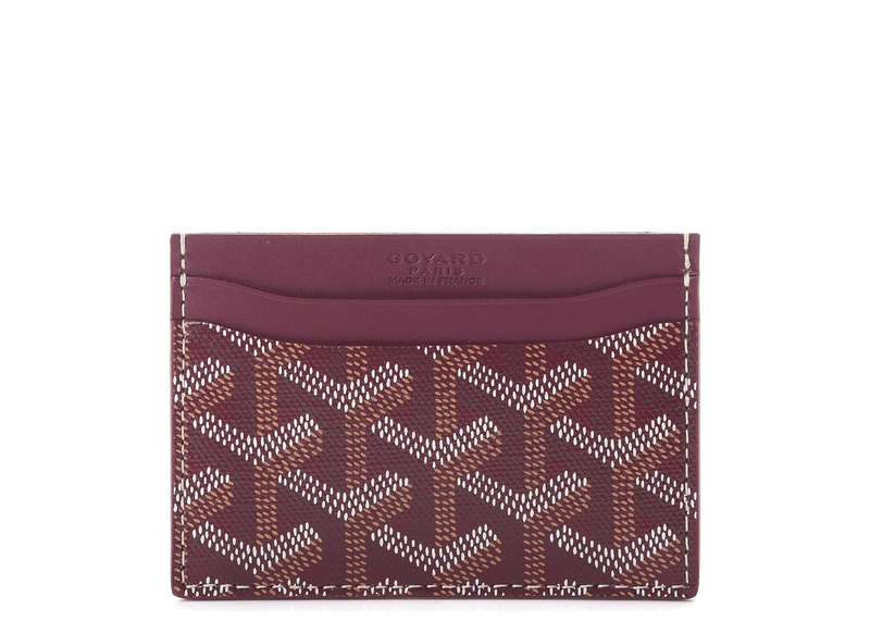 Goyard Saint Sulpice Card Holder Burgundy