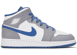 Nike Jordan 1 Mid 'Cement True Blue' (GS)